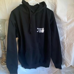 Dog Limited Rappers w Puppies Black Hoodie Sweatshirt Sz Medium
